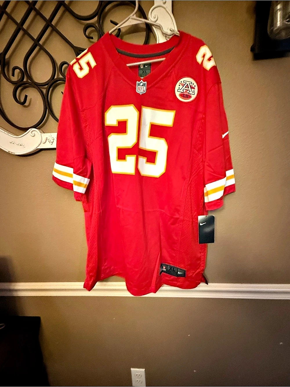 Nike Kansas City Chiefs Clyde Edwards-Helaire Nike Game Jersey #25 Red & White